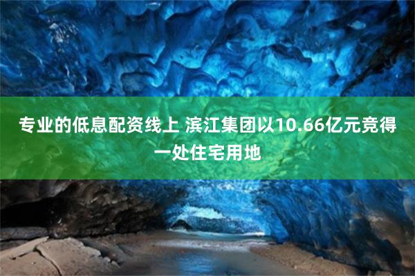 专业的低息配资线上 滨江集团以10.66亿元竞得一处住宅用地